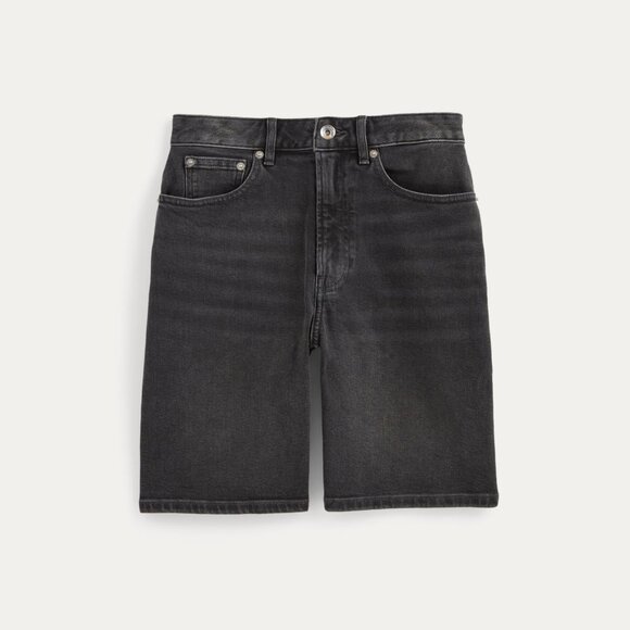 Everlane Women's Long A-Line Denim Short in Night, Size 32, Cotton/Denim - Picture 2 of 2
